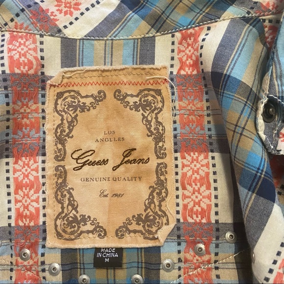 Vintage Western Shirt Dress by Guess Jeans - Picture 2 of 6